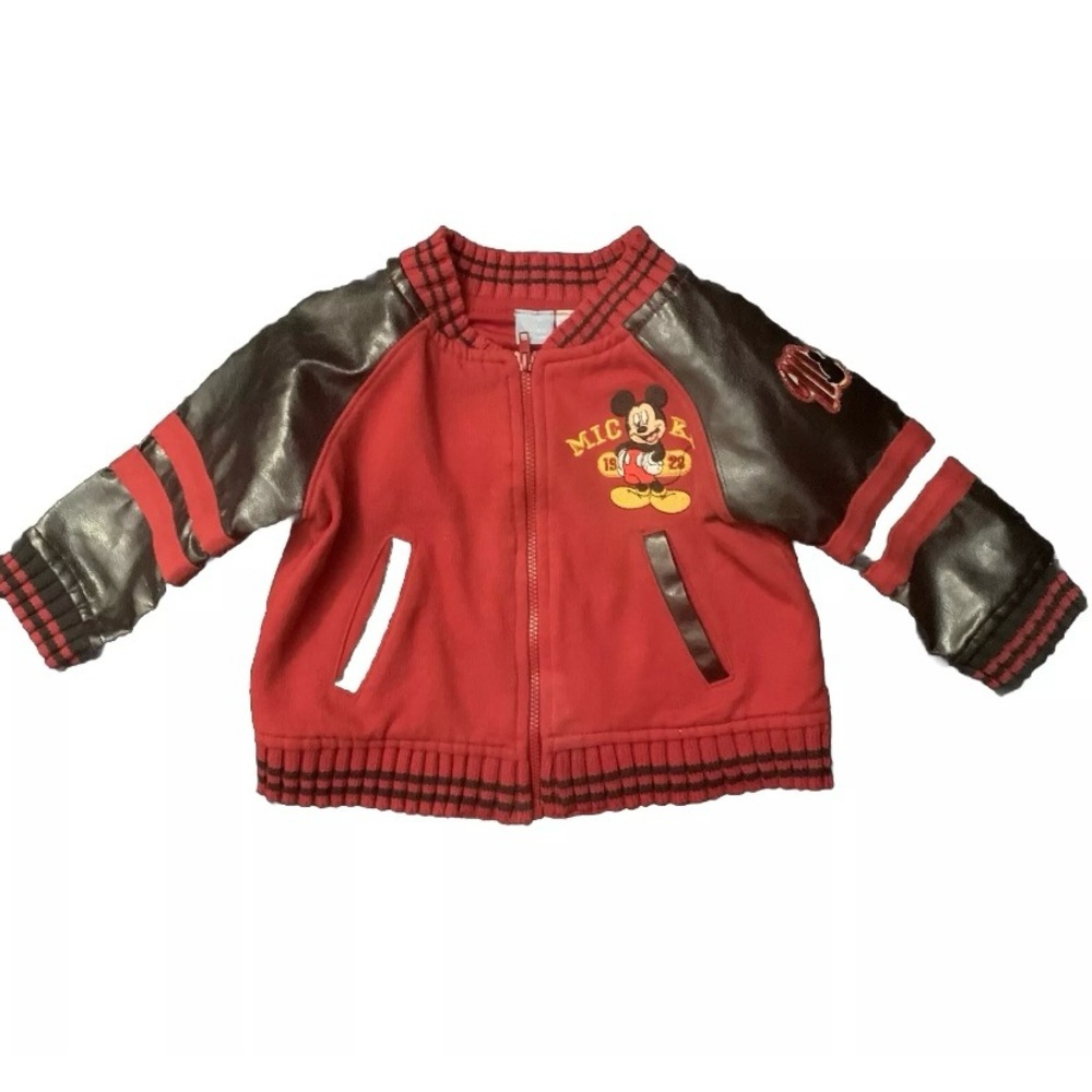 Vintage Disney Baby Boy Varsity Jacket Sz 12M